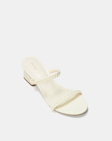  Giày Sandal Gót Vuông Quai Thắt 