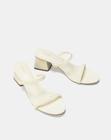  Giày Sandal Gót Vuông Quai Thắt 