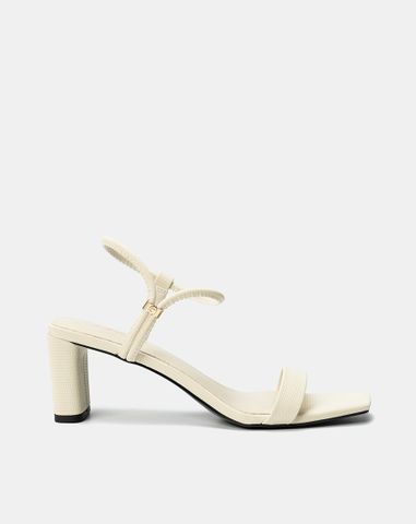  Giày Sandal Gót Cao Quai Ngang 