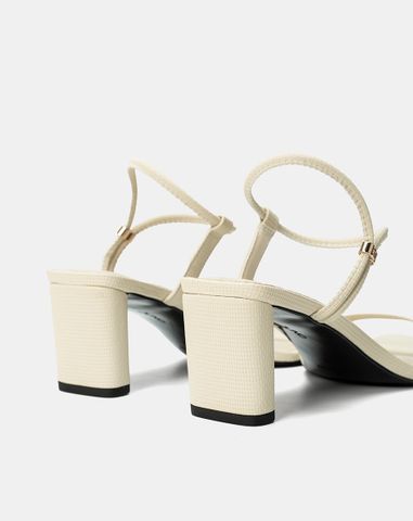  Giày Sandal Gót Cao Quai Ngang 