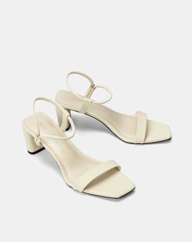  Giày Sandal Gót Cao Quai Ngang 