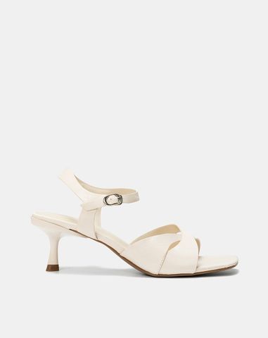  Giày Sandal Gót Nhọn Đắp Quai Chéo 