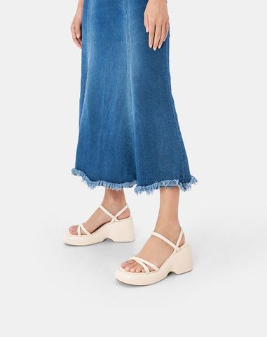  Giày Sandal Xuồng Quai Chéo 