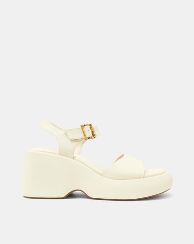  Giày Sandal Đế Xuồng Quai Ngang Quai Cổ Chân 