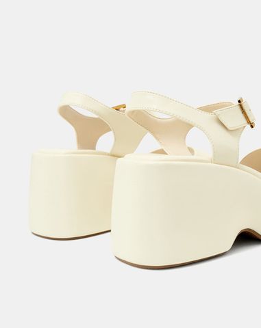  Giày Sandal Đế Xuồng Quai Ngang Quai Cổ Chân 