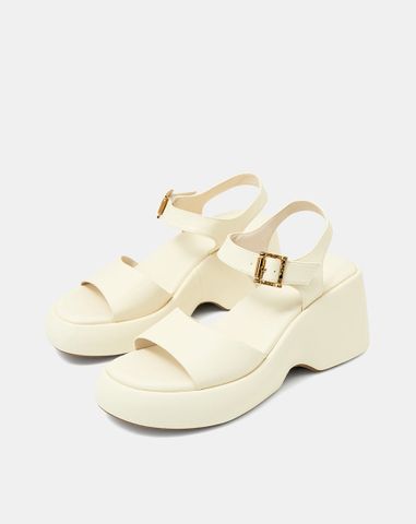  Giày Sandal Đế Xuồng Quai Ngang Quai Cổ Chân 