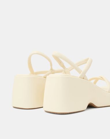  Giày Sandal Đế Xuồng Quai Dây 