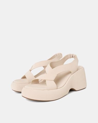  Giày Sandal Đế Xuồng Quai Cách Điệu 