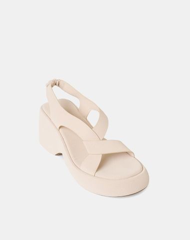  Giày Sandal Đế Xuồng Quai Cách Điệu 