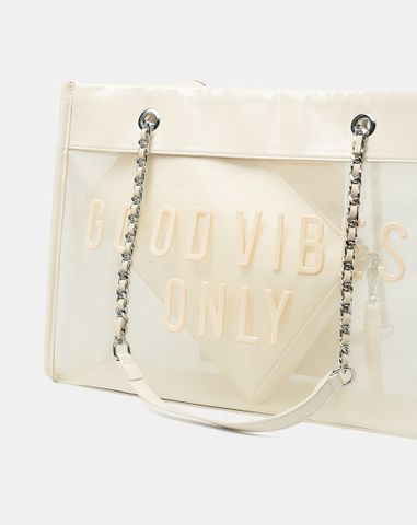  Túi Xách Lớn Tote Bag Phối Lưới Xuyên Thấu 