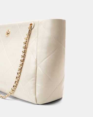  Túi Xách Lớn Tote Phối Khoá Trang Trí 