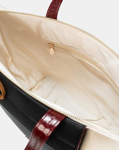  Túi Xách Lớn Gắn Charm Croissant 