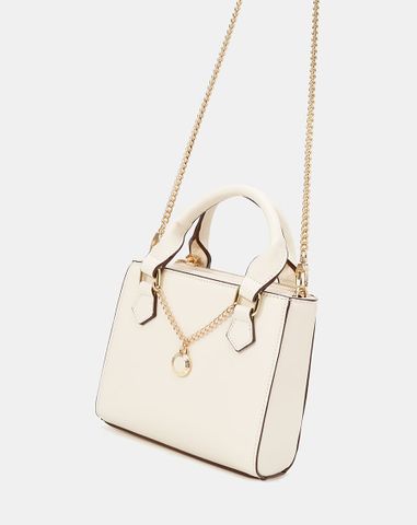  Túi form vuông dây xích trang trí 