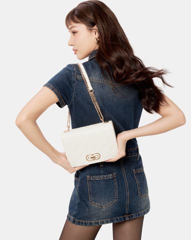  Túi Xách Nhỏ Khoá Put Dập Hoạ Tiết 