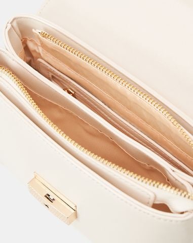  Túi Xách Nhỏ Top Handle Phối Khoá 