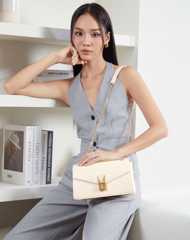  Túi Xách Nhỏ Túi Xách Nhỏ Phối Khoá Marble 