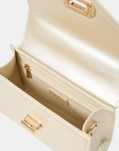  Túi Xách Nhỏ Top Handle Phối Khoá Trang Trí 