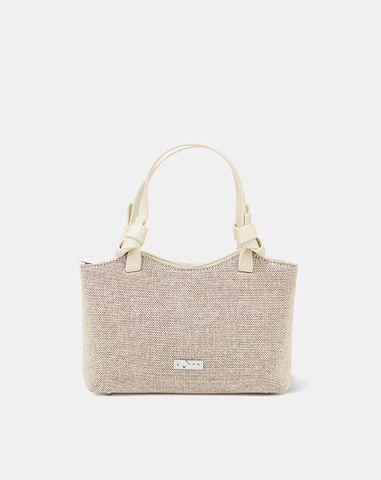  Túi Xách Nhỏ Phối Tay Cầm Xoắn 