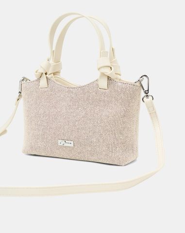  Túi Xách Nhỏ Phối Tay Cầm Xoắn 