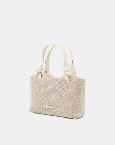  Túi Xách Nhỏ Phối Tay Cầm Xoắn 