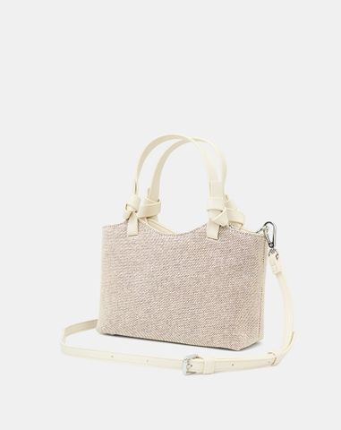  Túi Xách Nhỏ Phối Tay Cầm Xoắn 