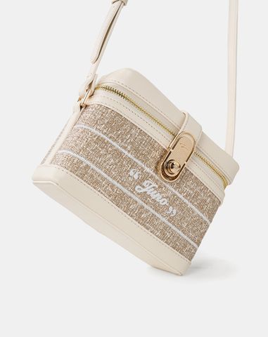  Túi Xách Nhỏ Vanity Case Thêu Logo Juno 