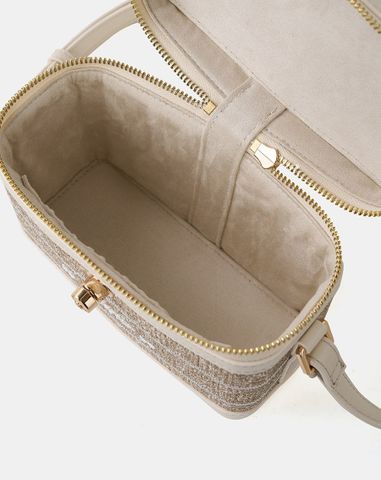 Túi Xách Nhỏ Vanity Case Thêu Logo Juno 