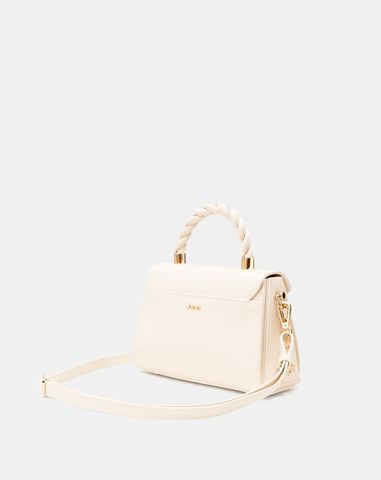  Túi Xách Nhỏ Tay Cầm Xoắn Phối Charm Trang Trí 