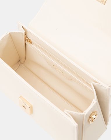  Túi Xách Nhỏ Tay Cầm Xoắn Phối Charm Trang Trí 