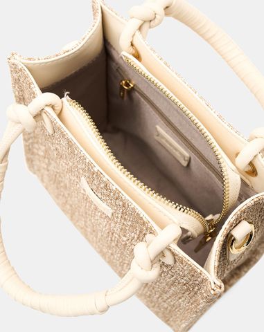  Túi Xách Nhỏ Phối Tay Cầm Xoắn 