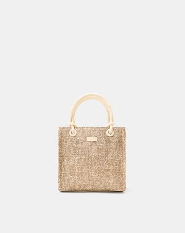  Túi Xách Nhỏ Phối Tay Cầm Xoắn 