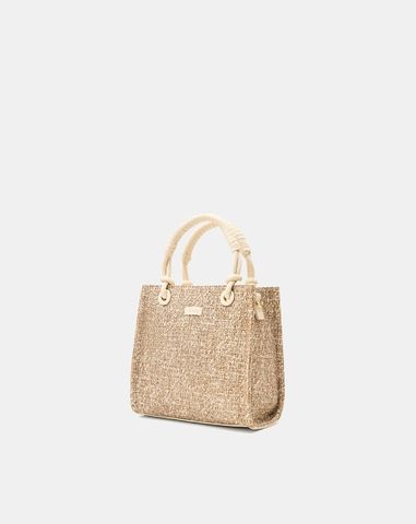  Túi Xách Nhỏ Phối Tay Cầm Xoắn 