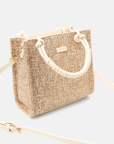  Túi Xách Nhỏ Phối Tay Cầm Xoắn 