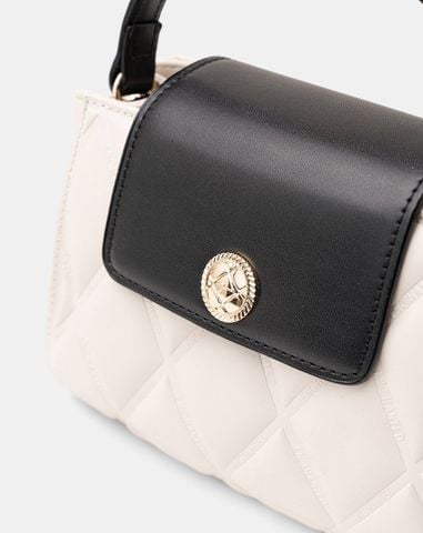  Túi Xách Nhỏ Top Handle Dập Trang Trí 