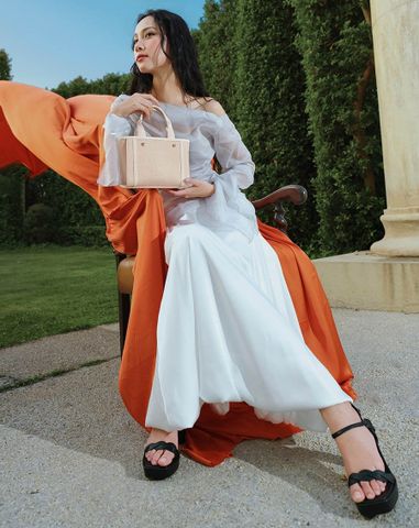  Túi Xách Nhỏ Tote Thêu Trang Trí 