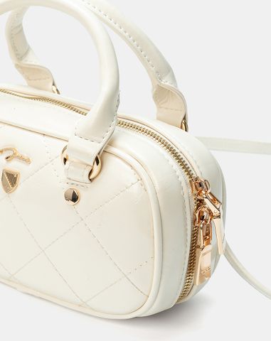  Túi Xách Nhỏ Bowling Top Handle Phối Khoá Trang Trí 