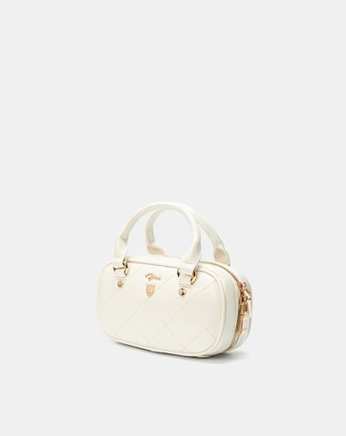  Túi Xách Nhỏ Bowling Top Handle Phối Khoá Trang Trí 