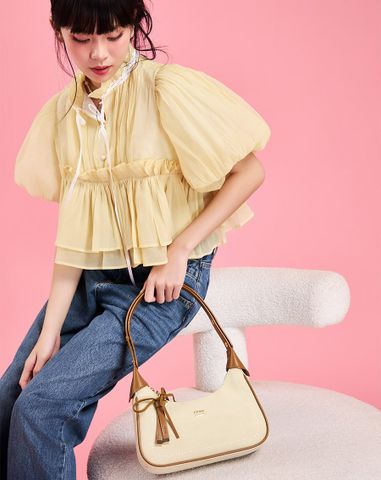  Túi Xách Nhỏ Croissant Trang Trí Charm 