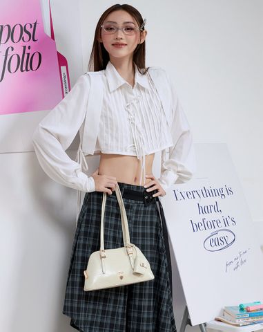  Túi Xách Nhỏ Đeo Vai Form Hình Thang Preppy Handbook 