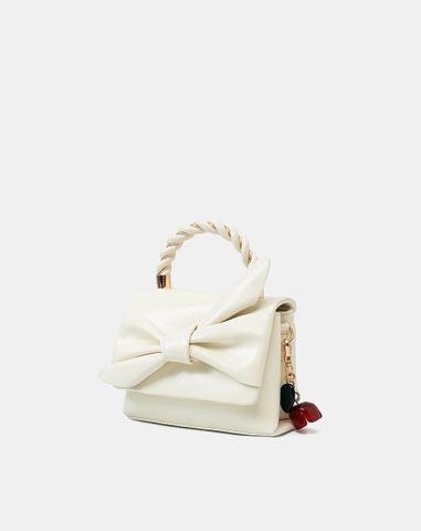  Túi Xách Nhỏ Top Handle Thắt Nơ Cách Điệu 