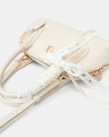  Túi Xách Nhỏ Bowling Phối Charm 