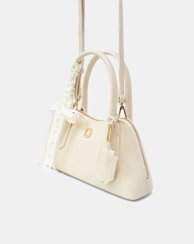  Túi Xách Nhỏ Bowling Phối Charm 