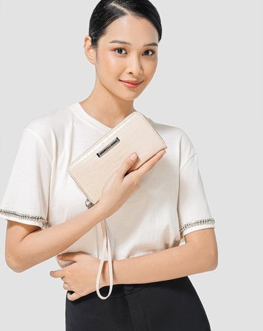 Ví Phối Vân Da Cá Sấu 