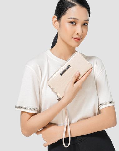  Ví Phối Vân Da Cá Sấu 