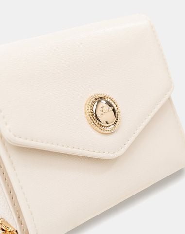  Ví Nắp Tam Giác Trang Trí Khoá Tròn Juno 