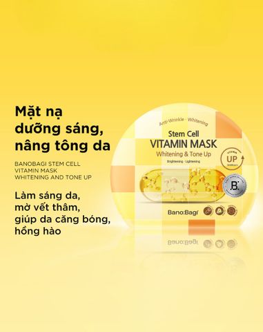  Mặt nạ Banobagi Stem Cell Vitamin Mask Whitening & Tone-Up 