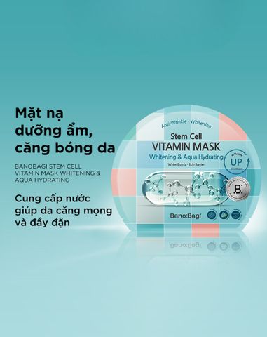  Mặt nạ Banobagi Stem Cell Vitamin Mask Whitening & Aqua Hydrating MN008 