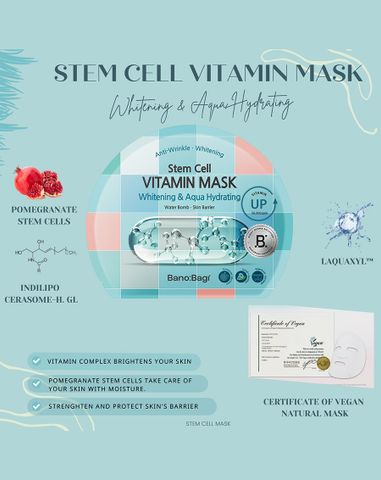  Mặt nạ Banobagi Stem Cell Vitamin Mask Whitening & Aqua Hydrating MN008 