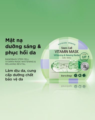  Mặt nạ Banobagi Stem Cell Vitamin Mask – Whitening & Relaxing Revital 
