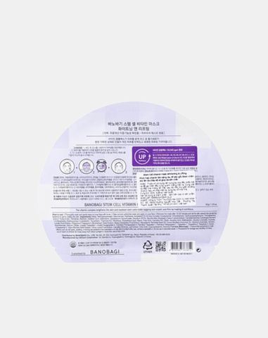  Combo 5 Mặt nạ Banobagi Stem Cell Vitamin Mask Whitening & Lifting 
